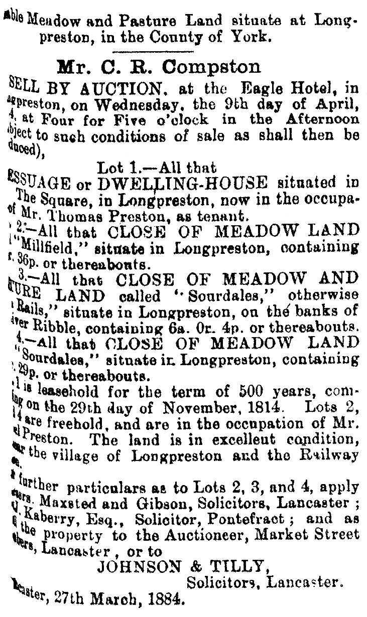 Property and Land Sales  1884-03-29 b CHWS.JPG